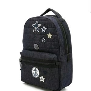 Moncler denim backpack NWT